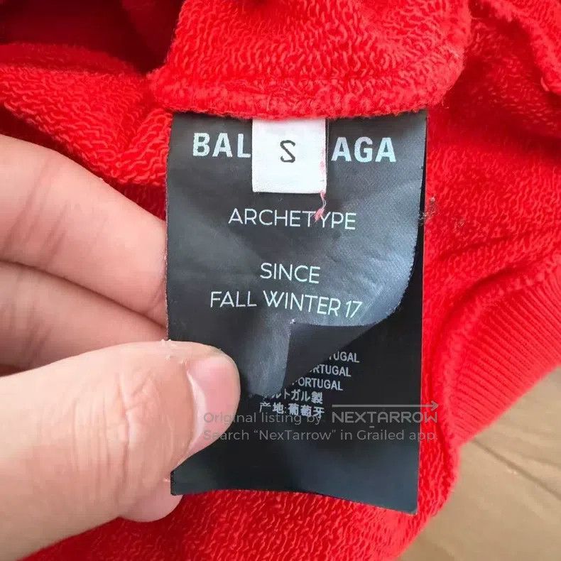 Balenciaga Balenciaga Red Cola Sweatshirt Size US S / EU 44-46 / 1 - 4 Thumbnail