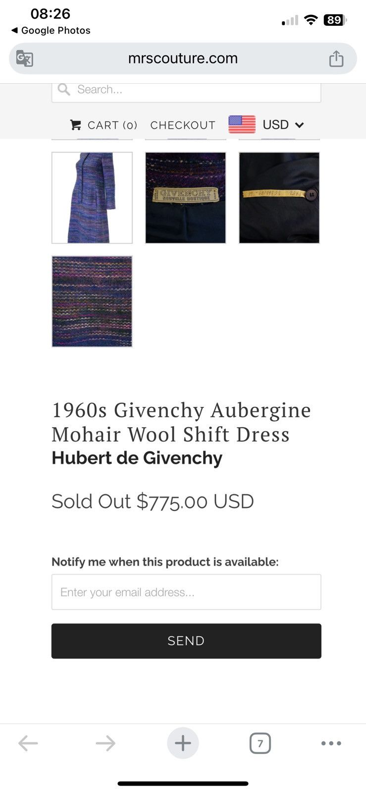 Japanese Brand × Vintage Vintage 80’s Moto tokyo aubergine mohair cardigan Size L / US 10 / IT 46 - 9 Thumbnail
