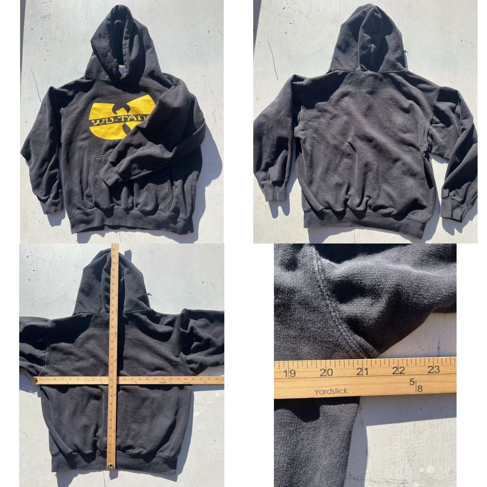 Logo 7 VINTAGE? No. Men's Wu-Tang Clan Hoodie Black Logo S Rap Hip Hop Streetwear Dirty RZA GZA City Hoodie Shirt Size US S / EU 44-46 / 1 - 8 Thumbnail