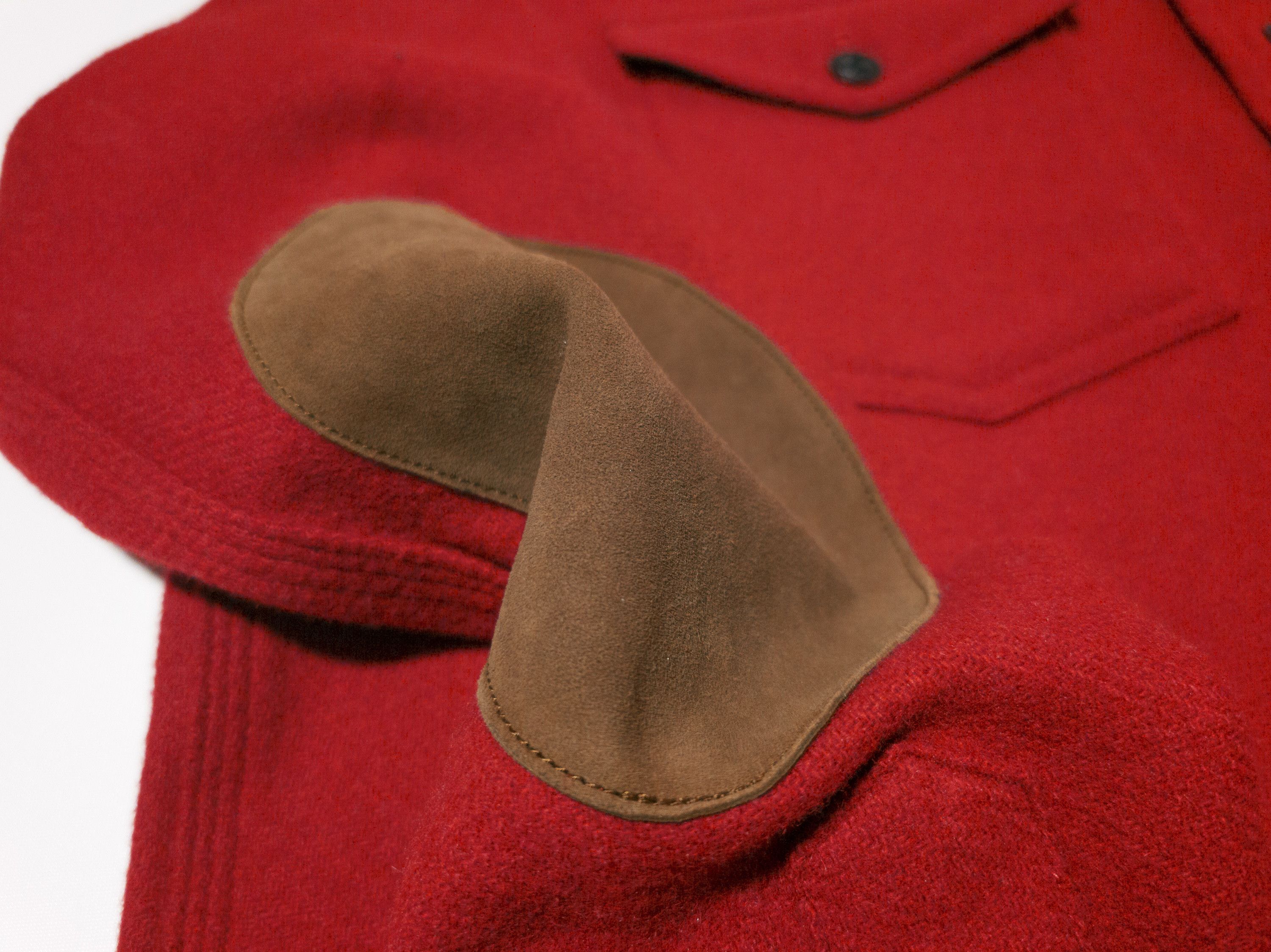 Polo Ralph Lauren MSRP~350€ Overshirt Wool Tweed + Leather, Mounties Style Red Size US S / EU 44-46 / 1 - 8 Thumbnail