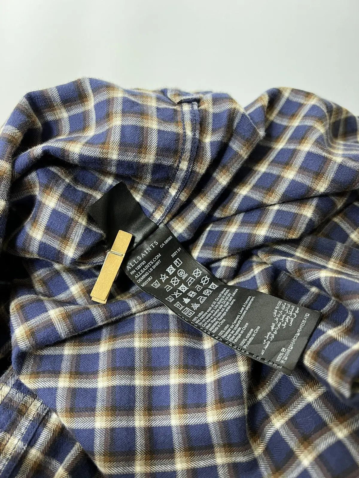 Allsaints × Japanese Brand All Saints Deming LS shirt Size US M / EU 48-50 / 2 - 5 Thumbnail