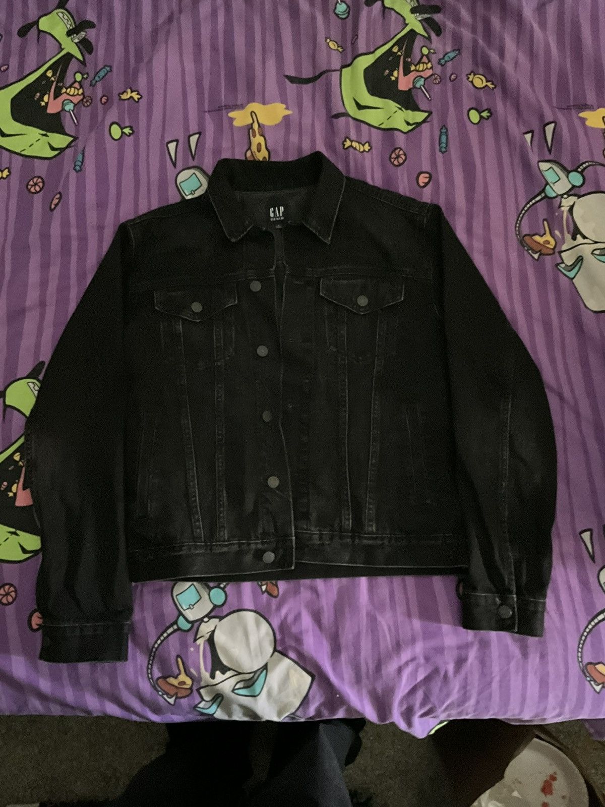 image of 2000S Gap Denim Button Up in Black, Men's (Size Large)