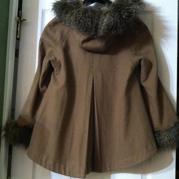 Guess GUESS WOMEN'S WOOL BLEND JACKET WITH HOODED FUR SIZE: M Size M / US 6-8 / IT 42-44 - 7 Thumbnail