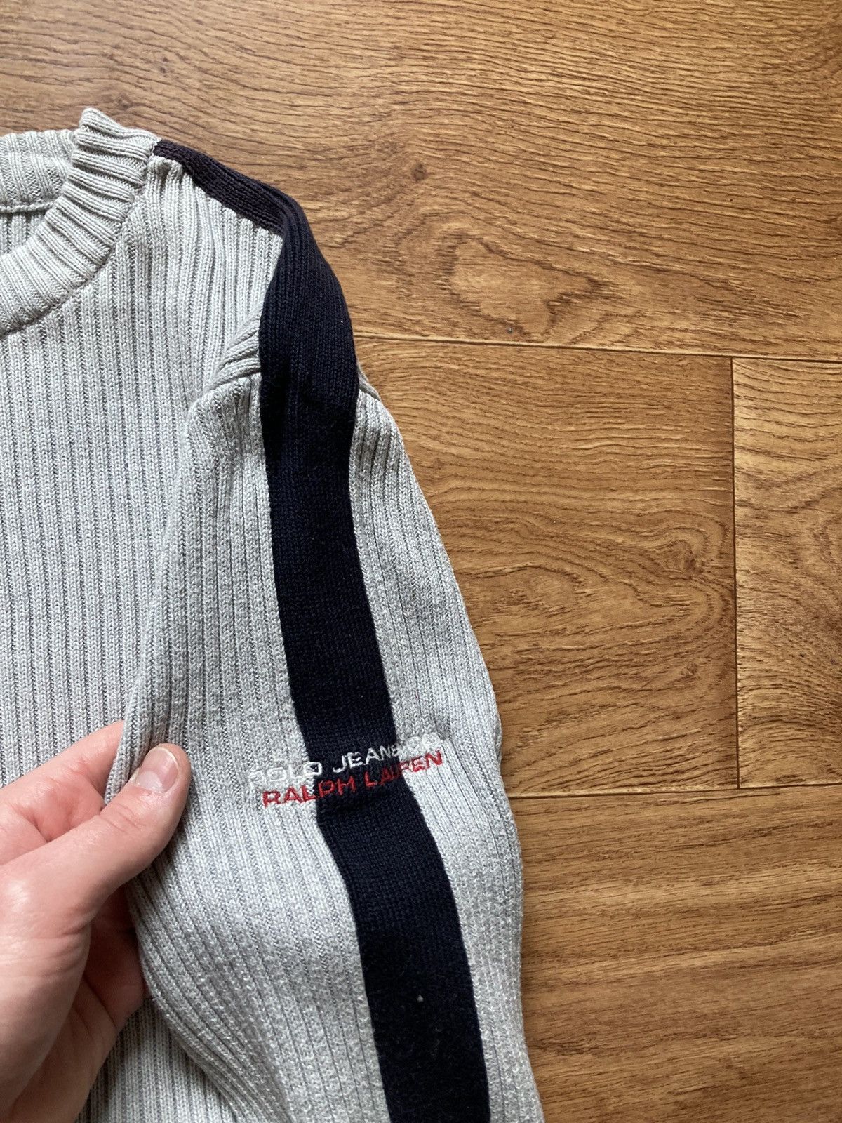 Ralph Lauren × Vintage Vintage 90’s polo jeans Ralph Lauren ribbed sweater S y2k Size US S / EU 44-46 / 1 - 5 Thumbnail