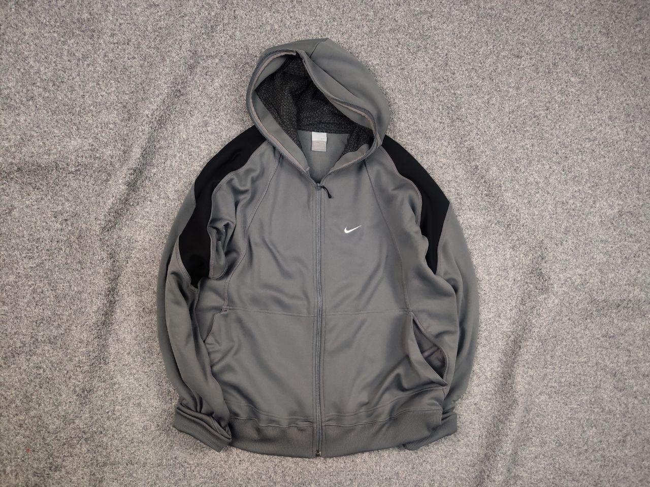 Nike Vintage Nike Swoosh Y2K Ninja Japan Full Zip Gray Hoodie Size US L / EU 52-54 / 3 - 1 Thumbnail