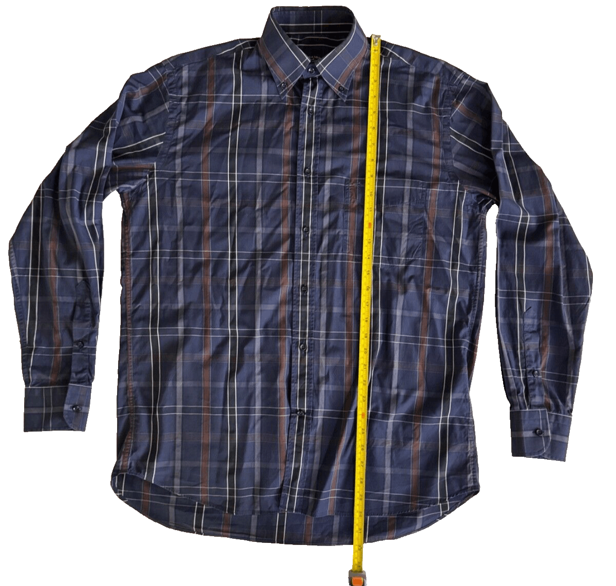 Paul & Shark Paul & Shark Havana Yachting Men 39 Brown Blue Plaid Button Size US M / EU 48-50 / 2 - 4 Thumbnail