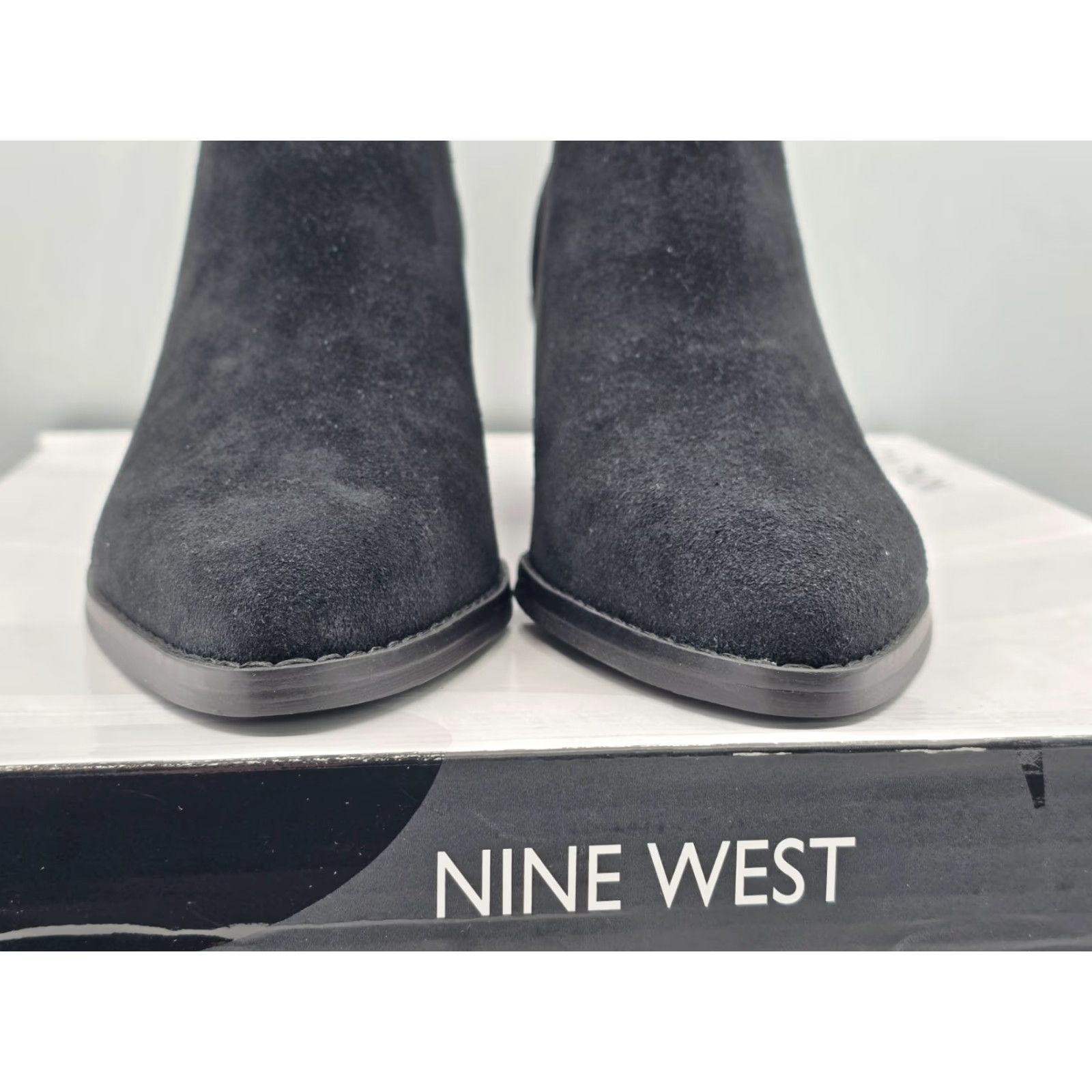 Nine West Nine West Lemone Block Heel Pointy Toe Suede Dress Booties Black Size 9 M Women Bootie Size M / US 6-8 / IT 42-44 - 2 Thumbnail