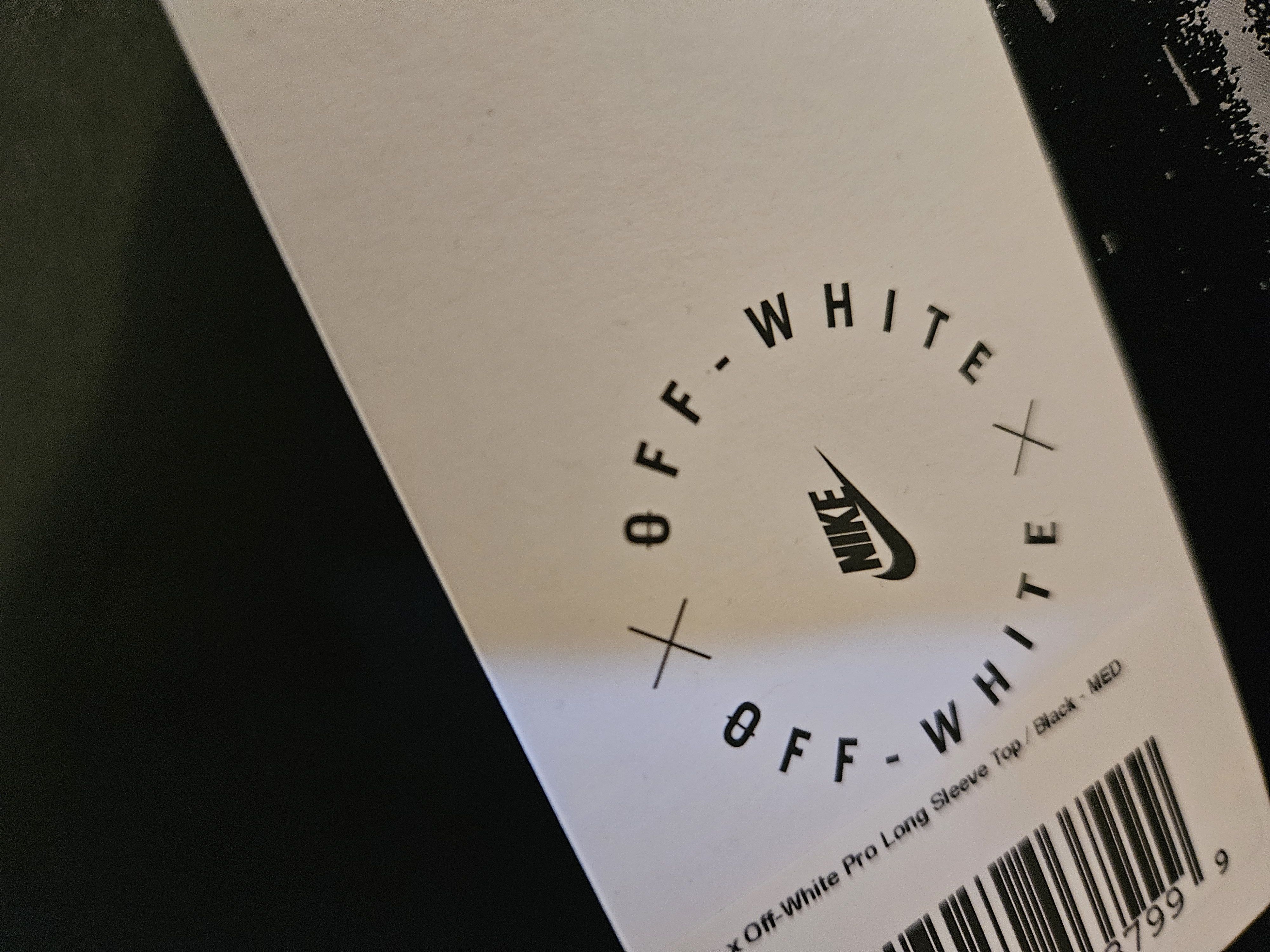 Nike × Off-White × Virgil Abloh Nike X Off-White Pro Long Sleeve Top - Black Size US M / EU 48-50 / 2 - 5 Thumbnail