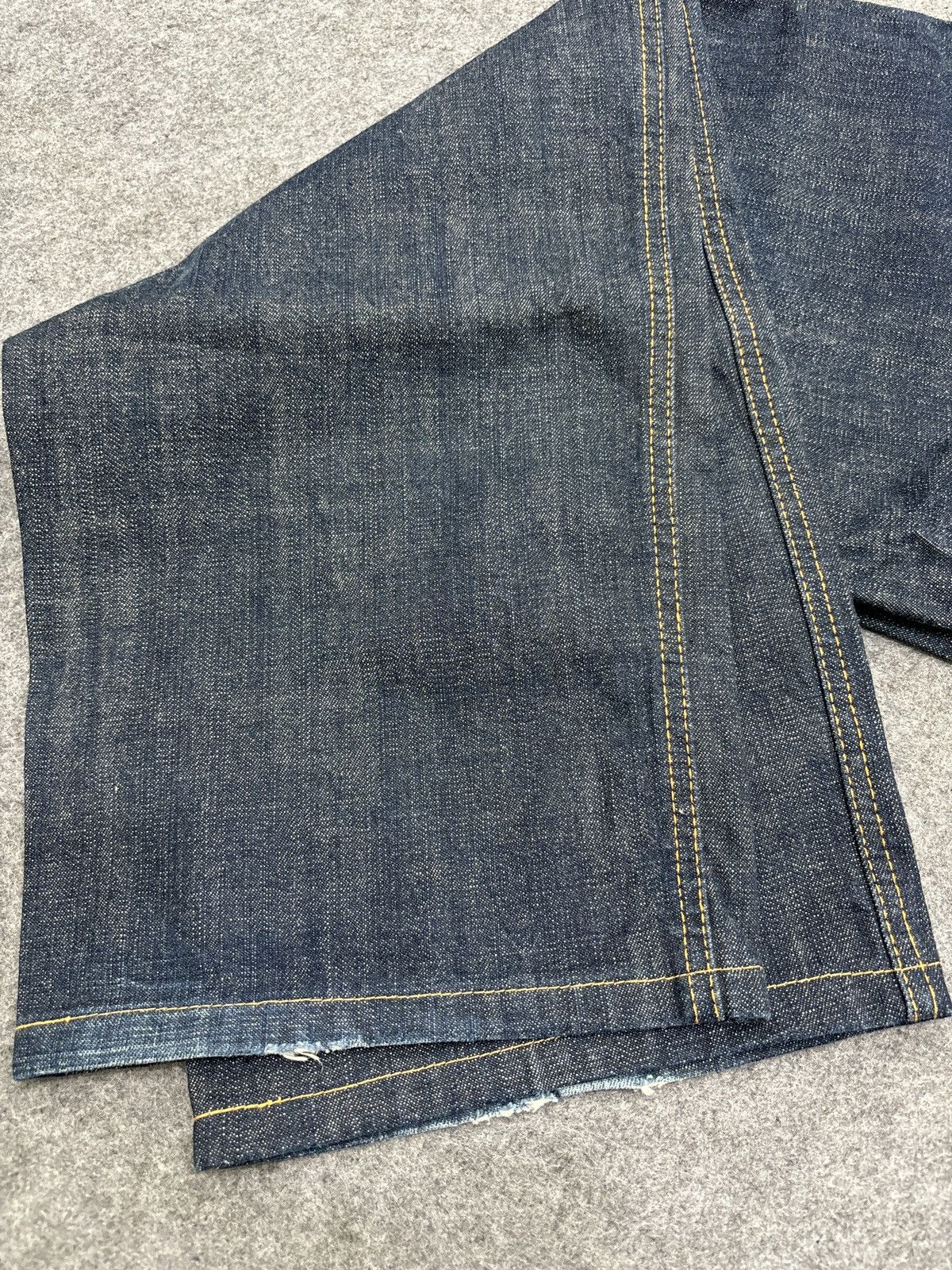 Designer 💥BAGGY💥Rare JUVENILE DELINQUENT X JAPAN BLUE Denim F549 Size US 37 - 19 Thumbnail