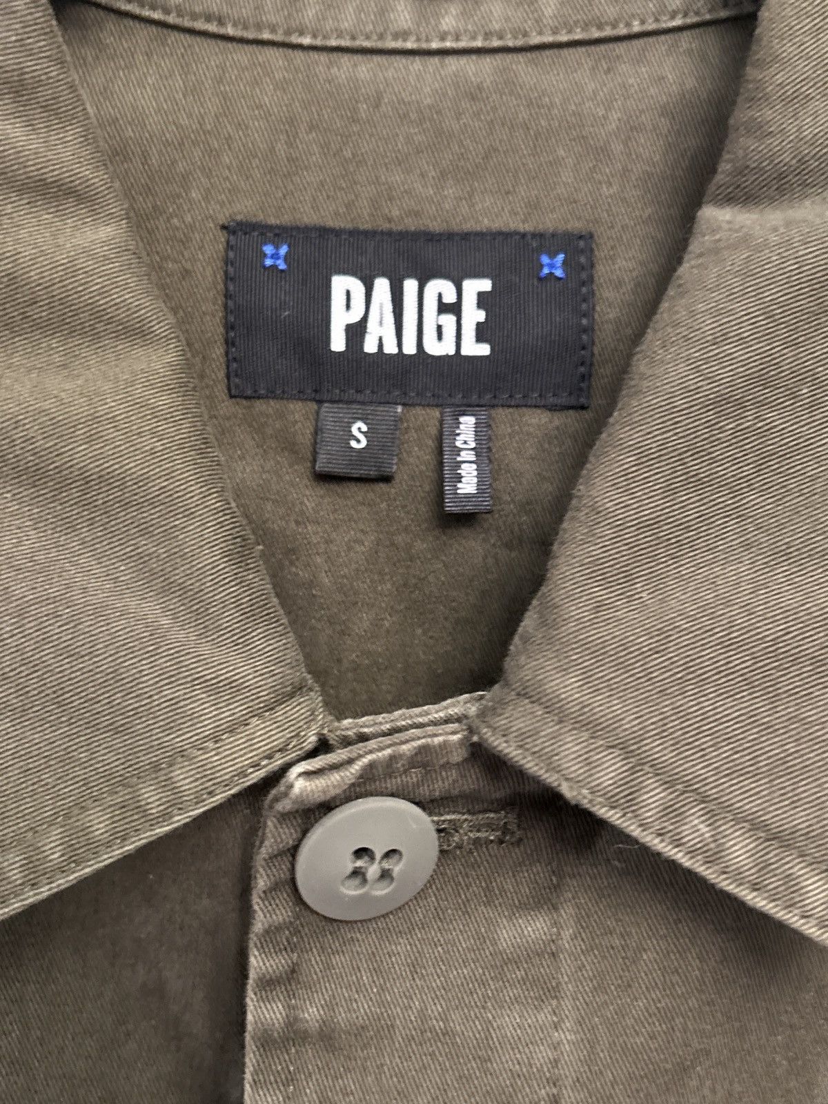 Paige PAIGE Mens Military Green Faded Forest Dalton Jacket small Size US S / EU 44-46 / 1 - 8 Thumbnail