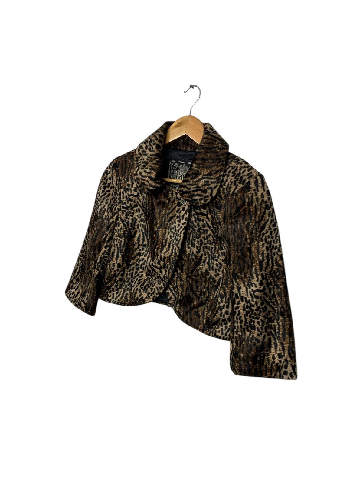 Guess Rare Guess Leopard Design Crop Top Jacket Size S / US 4 / IT 40 - 2 Thumbnail