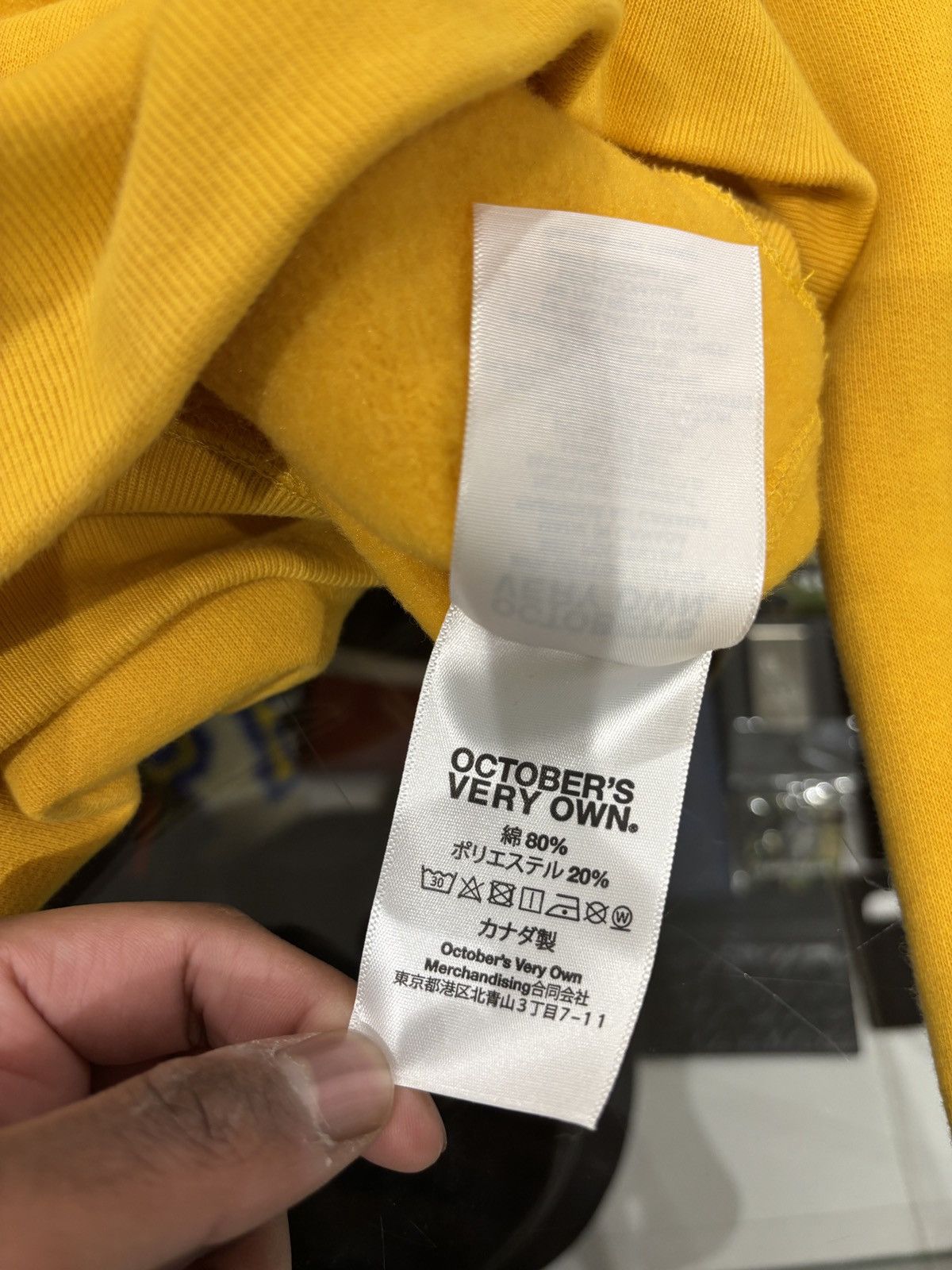 October's Very Own OVO x Avanti Hoodie Yellow Size: XL Size US XL / EU 56 / 4 - 8 Thumbnail