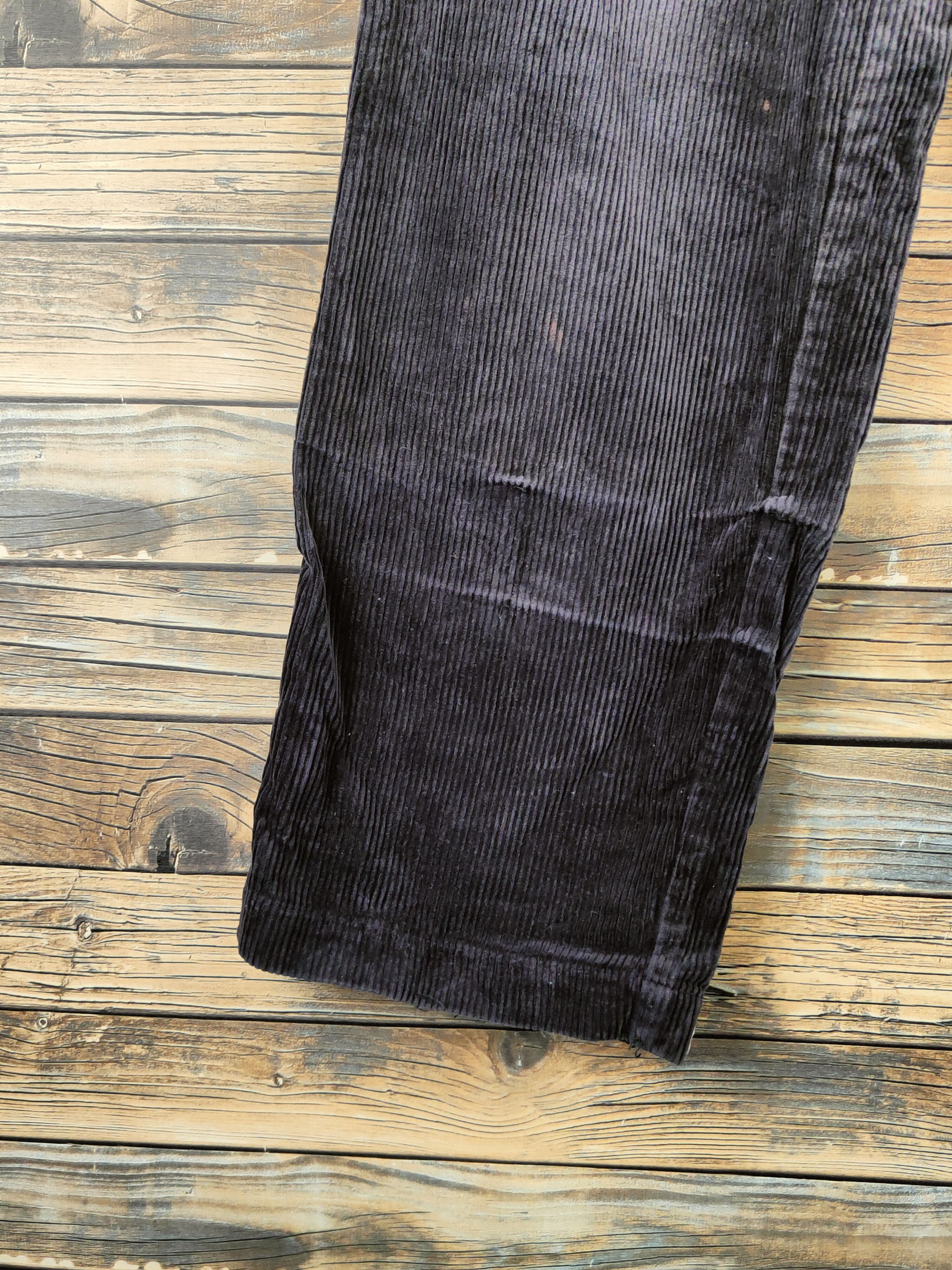Japanese Brand DL Japanese Brand Dark Gray Corduroy Pants #46-368 Size US 27 - 4 Thumbnail