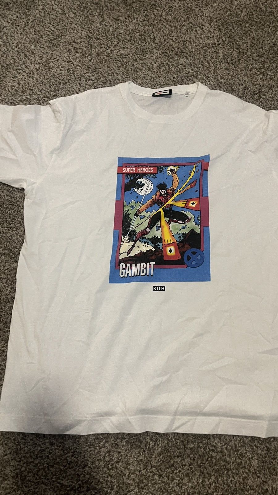 Kith × Marvel Comics Kith Marvel Gambit Vintage Card Tee White Size Large Size US L / EU 52-54 / 3 - 1 Thumbnail