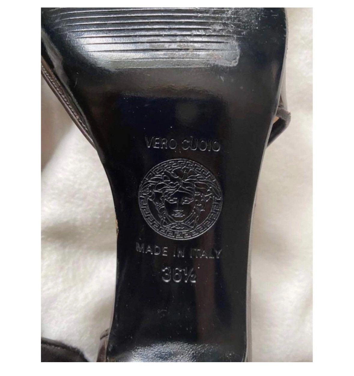 Versace × Vintage Leather Heels Gianni Versace Size US 6 / IT 36 - 2 Thumbnail
