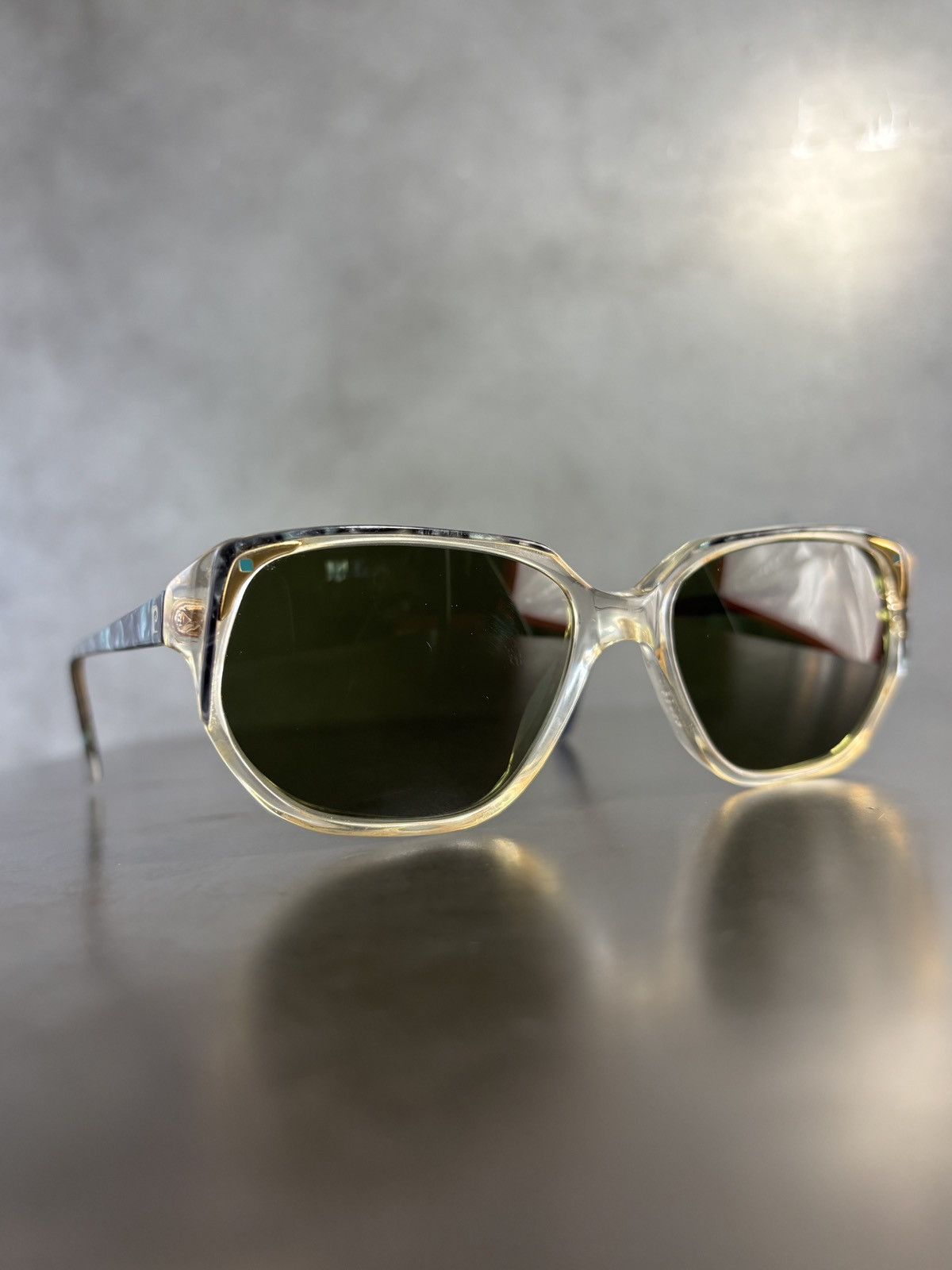 Pierre Cardin × Vintage 1980s Pierre Cardin Sunglasses Marble Wayfarer Angular Geome Size ONE SIZE - 16 Thumbnail