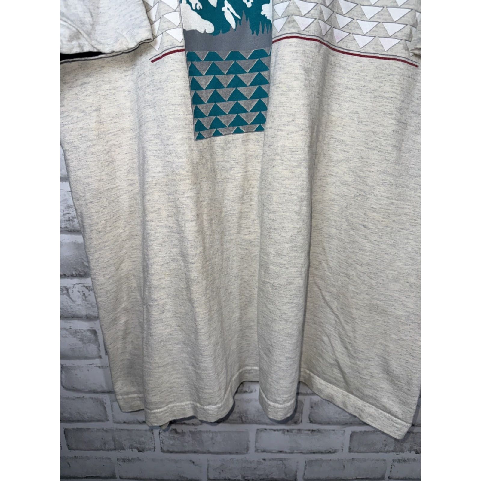 Vintage VTG Bayside T-Shirt Mens XL Gray Stitch USA Bay Side Heavy Duty Tee Songle Size US XL / EU 56 / 4 - 5 Thumbnail