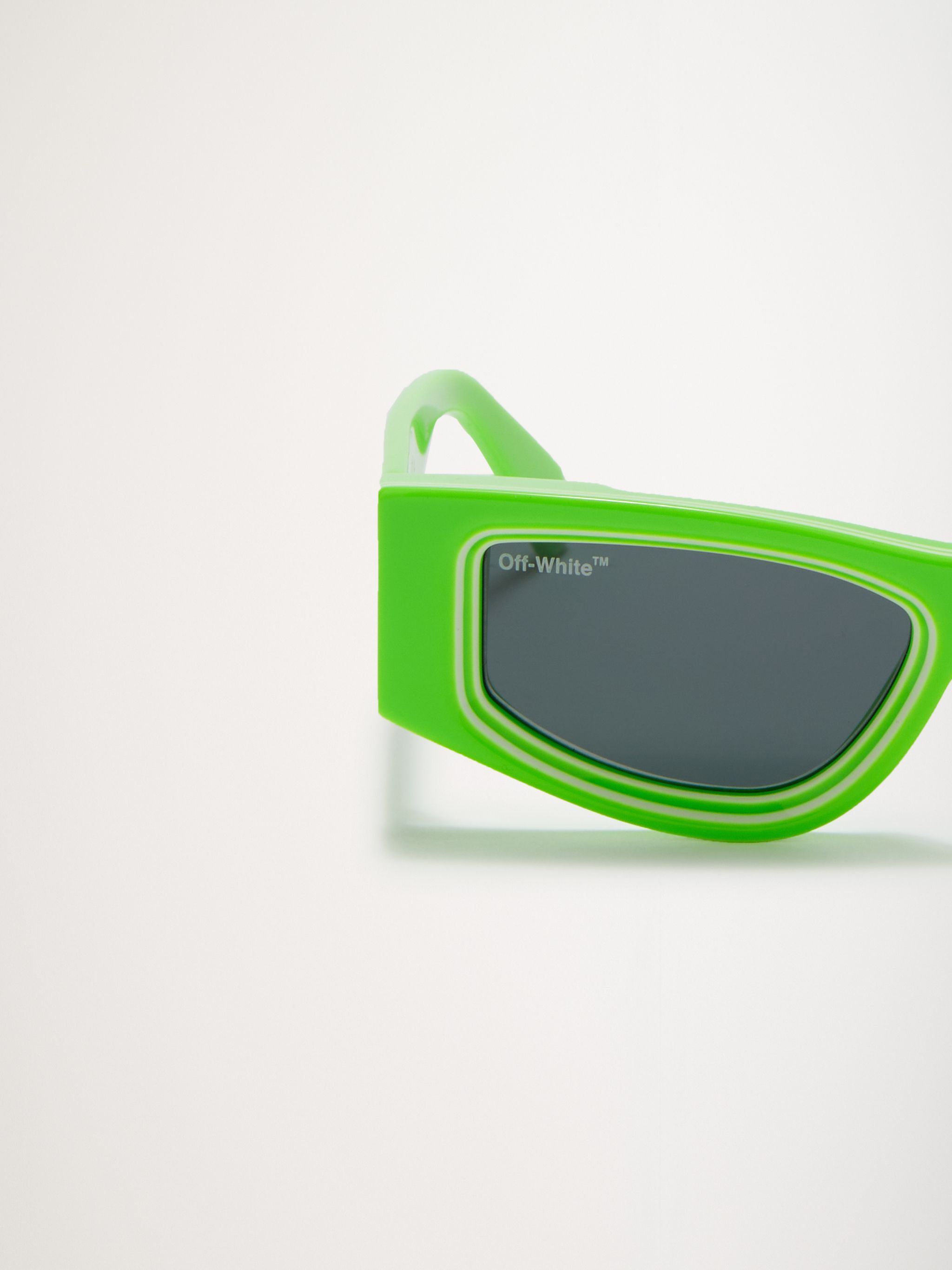 Off-White o1mle0724 / DUP / Andy Unisex Sunglasses in Green Size ONE SIZE - 3 Thumbnail