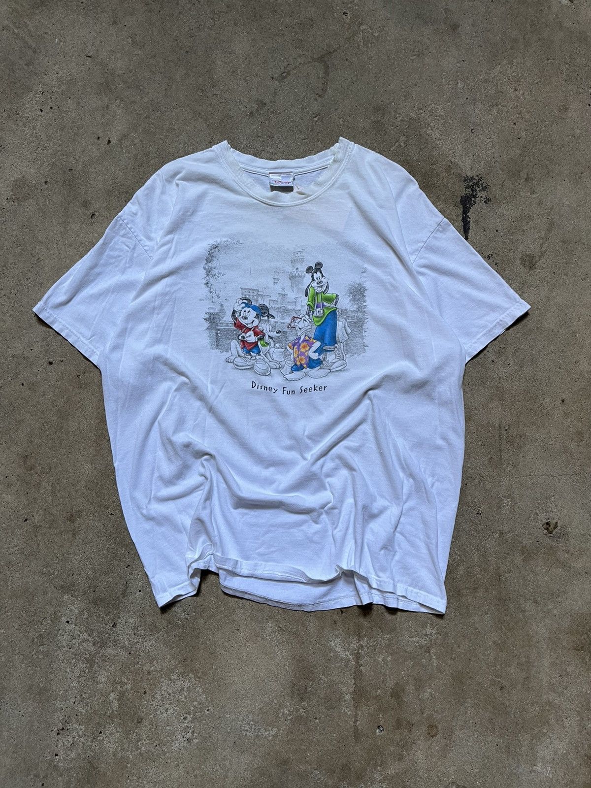 Disney Vintage Disney World “Fun Seekers” Mickey Goofy Donald Sz XL Size US XL / EU 56 / 4 - 2 Thumbnail