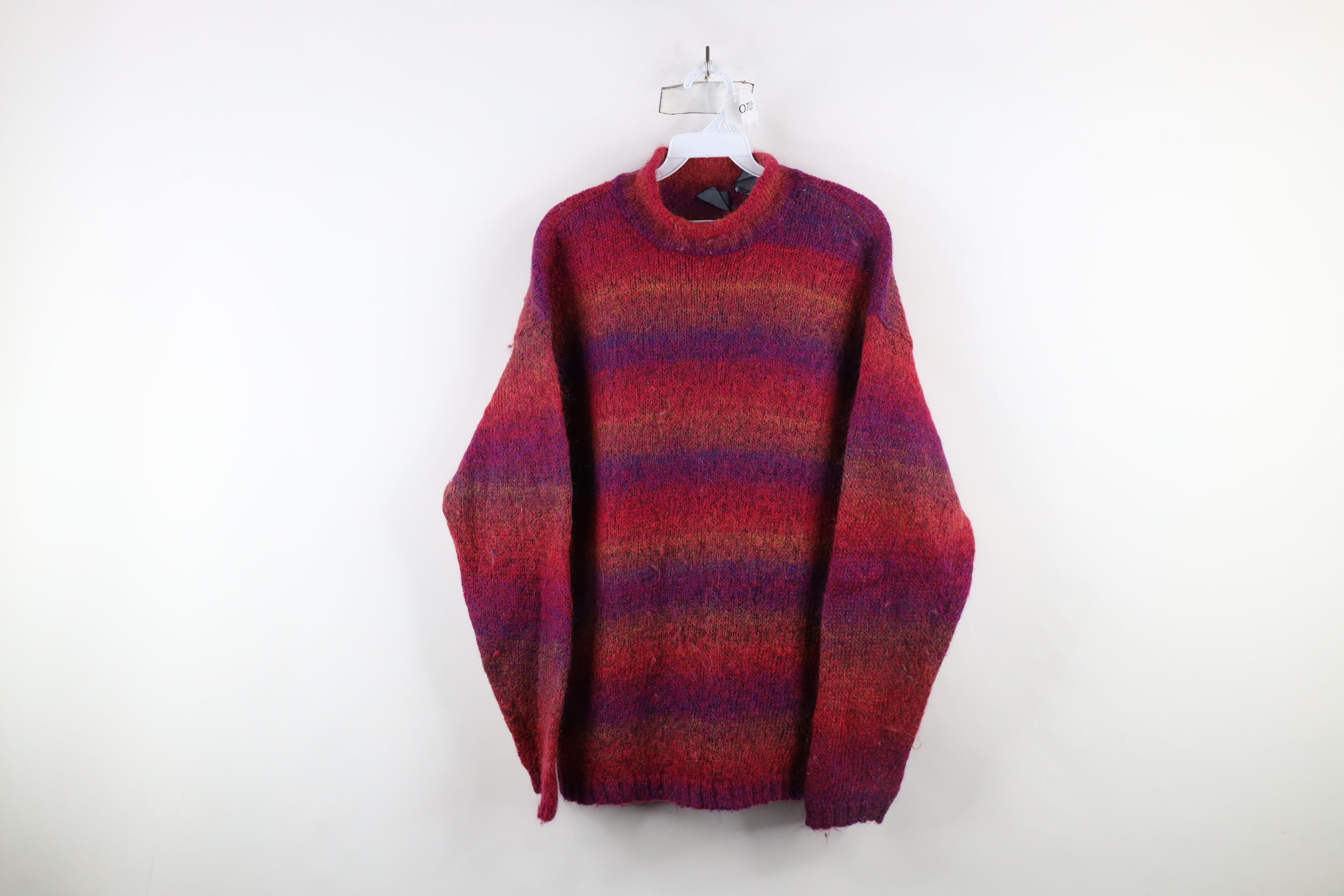 Vintage Vintage 90s Streetwear Wool Blend Marled Mock Neck Sweater Size L / US 10 / IT 46 - 1 Thumbnail