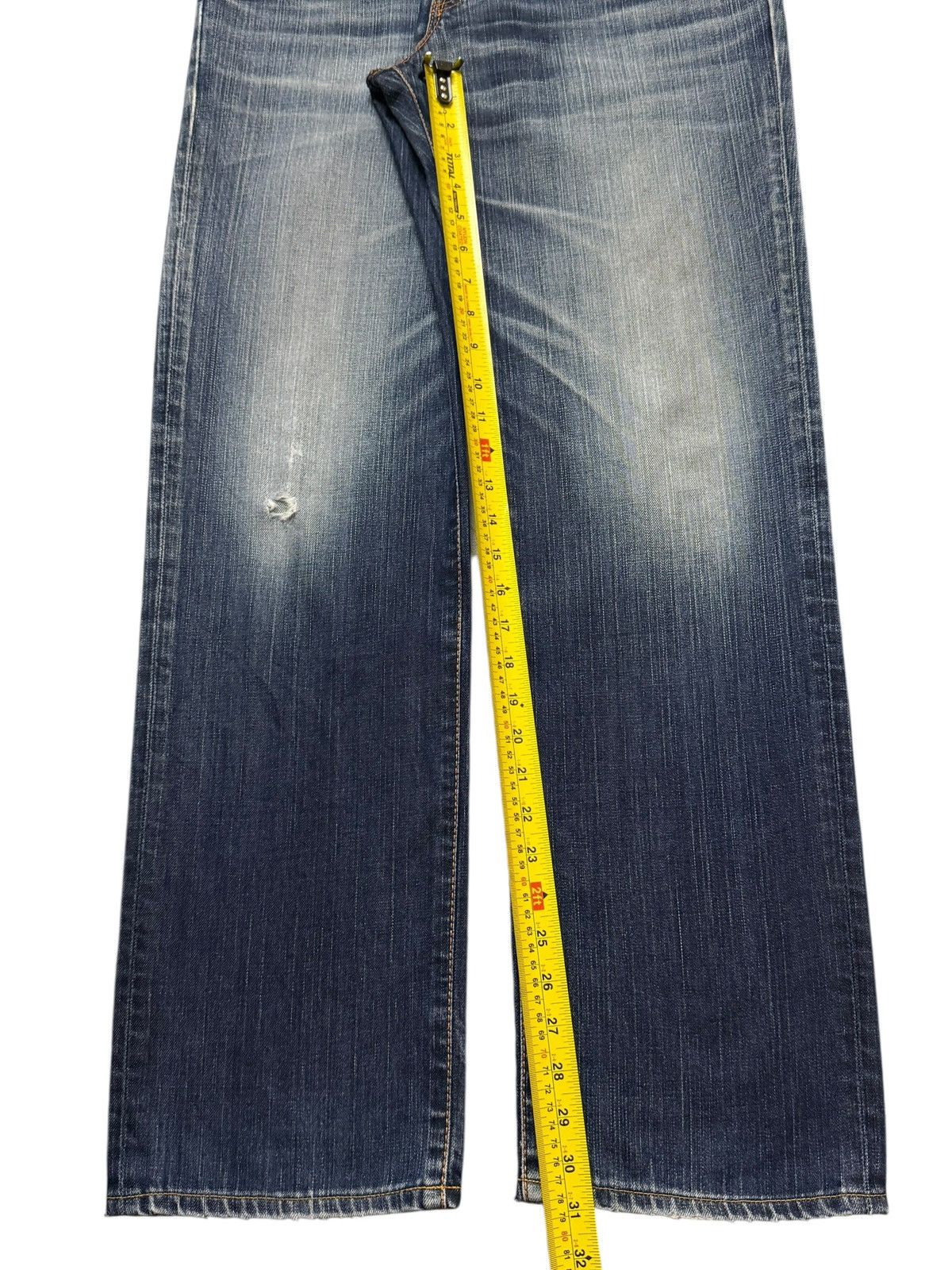 Edwin Vintage 90s Japan Edwin 503 Blue Faded Wash Straights Leg Size US 32 / EU 48 - 10 Thumbnail