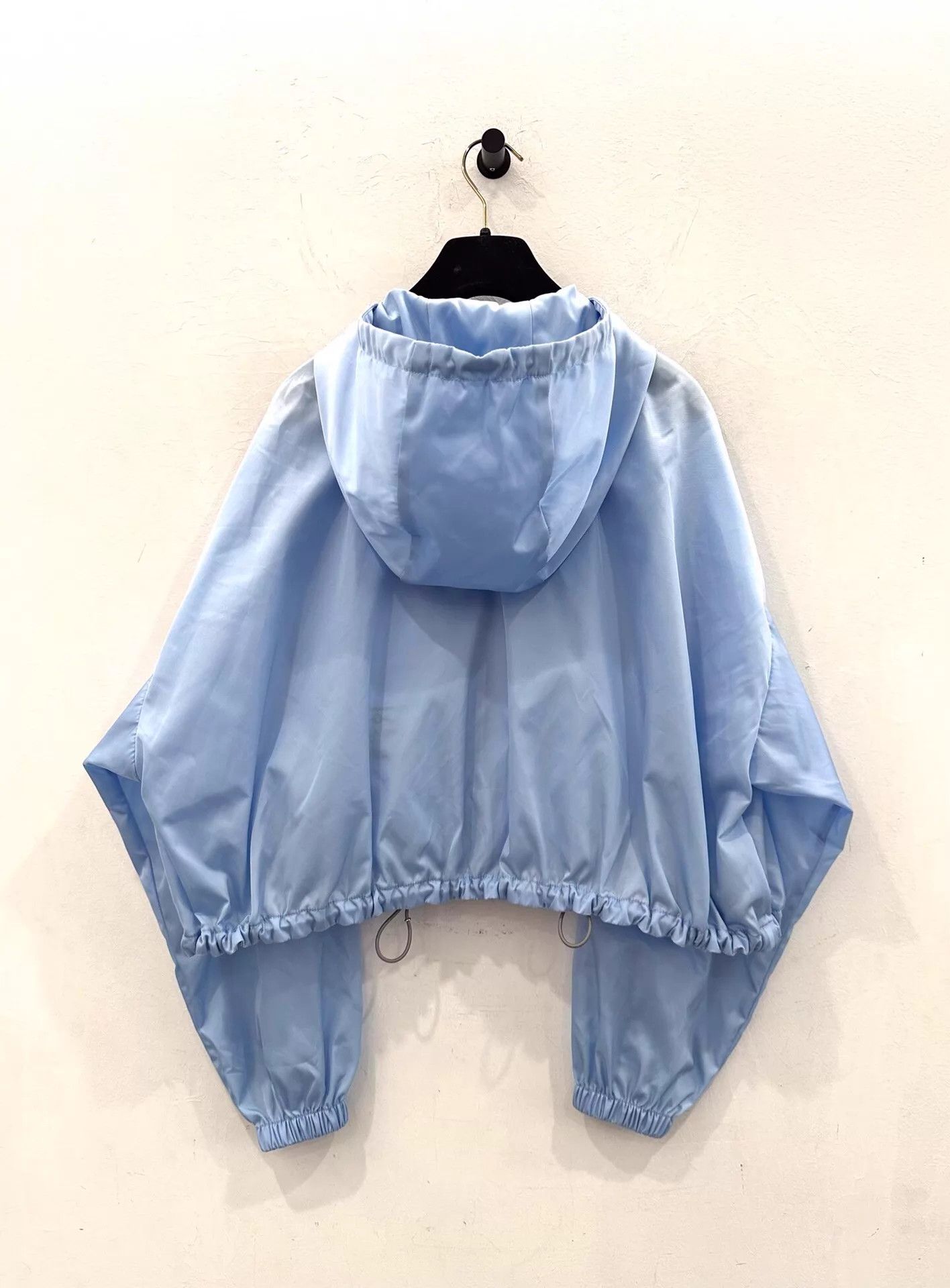 Prada Prada women's sky blue metal triangle logo jacket 40 Size S / US 4 / IT 40 - 3 Thumbnail