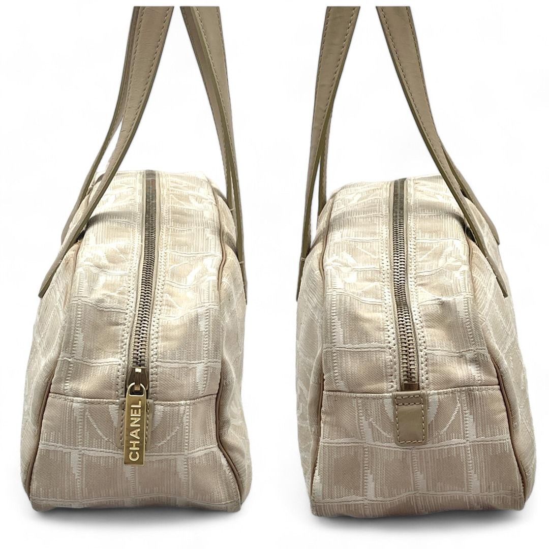 Chanel Chanel - Coco Handbag Mini Boston Travel Line White Monogram Size ONE SIZE - 3 Thumbnail