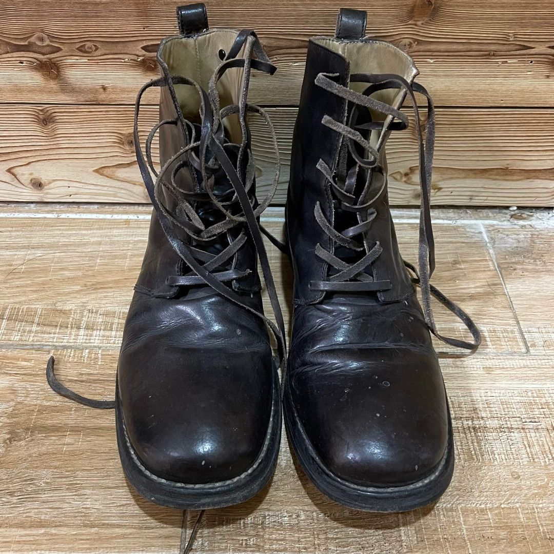 Incarnation Incarnation horse leather side zip boots | Grailed