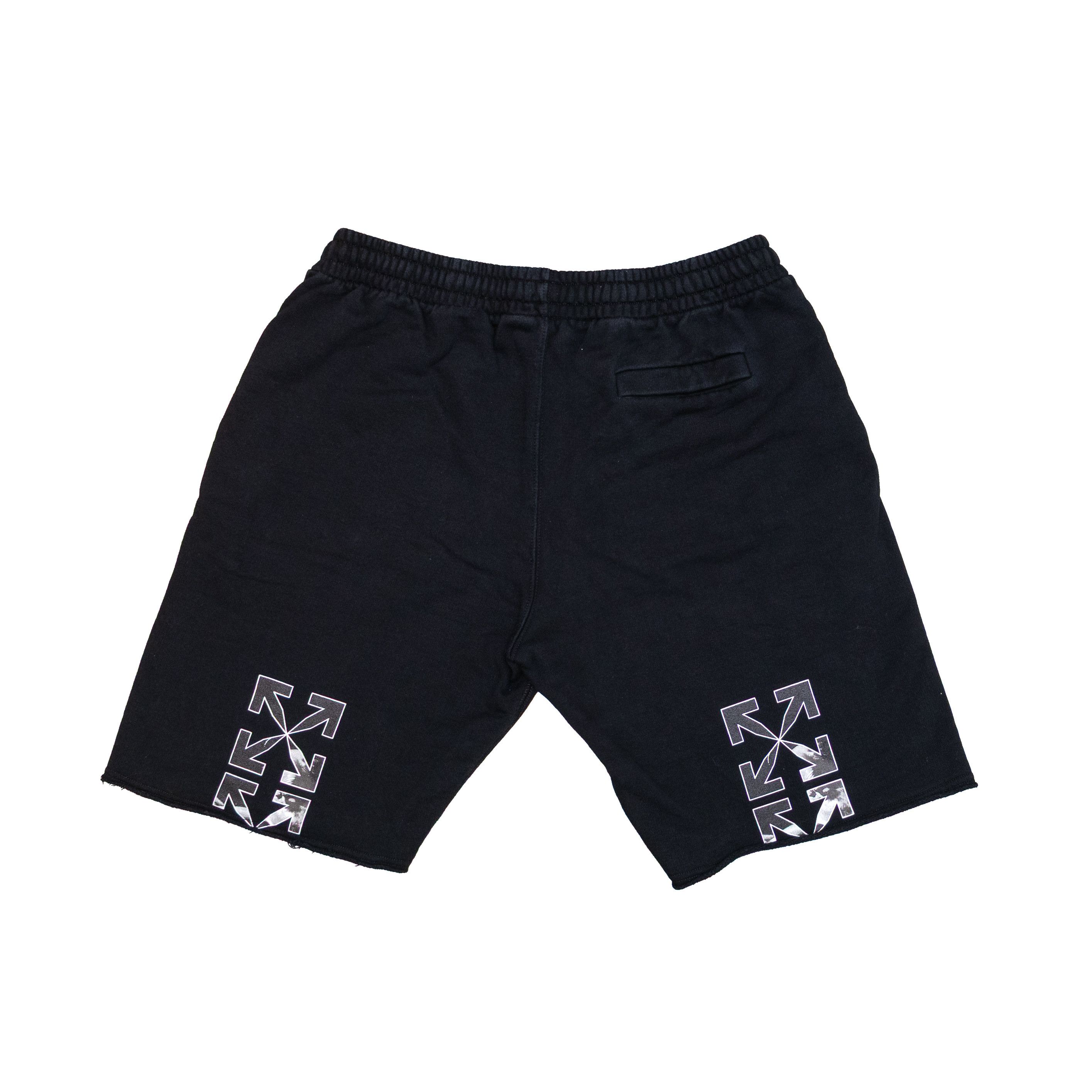Off-White Off-White Virgil Abloh Men’s Black Cotton Sweat Shorts Logo Size US 36 / EU 52 - 2 Thumbnail