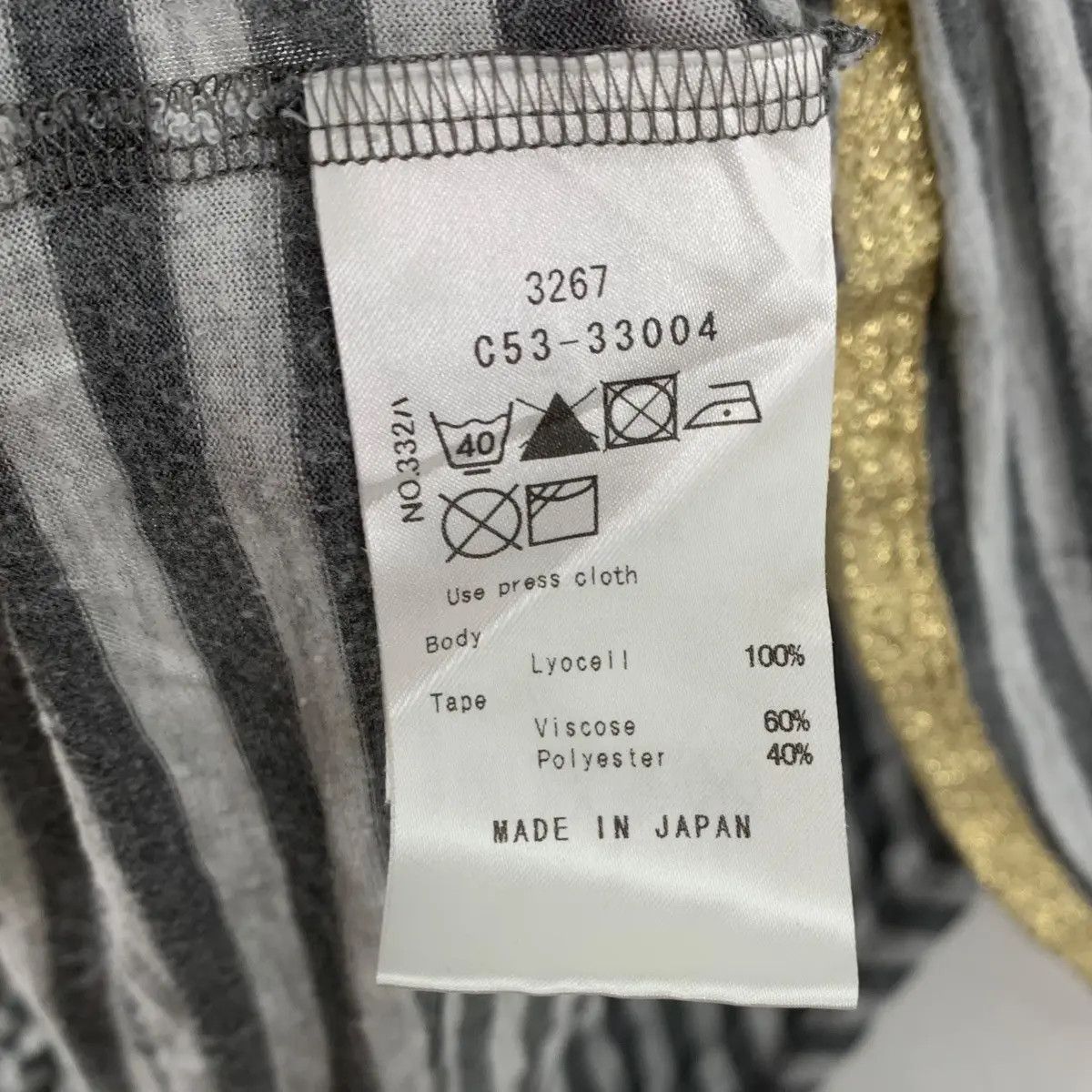 Vintage ANIMA JAPAN Viscose Rayon Striped Cardigan Cape Tee Shirt Size S / US 4 / IT 40 - 7 Thumbnail