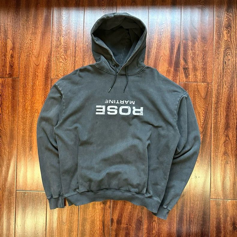 Martine Rose Martine rose 24FW Reverse Logo Washed Grey Sweatshirt L si Size L / US 10 / IT 46 - 1 Thumbnail