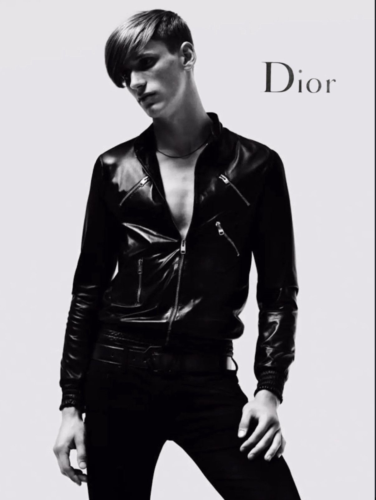 Dior × Hedi Slimane Dior Homme 06 AW Leather jacket size 46 | Grailed