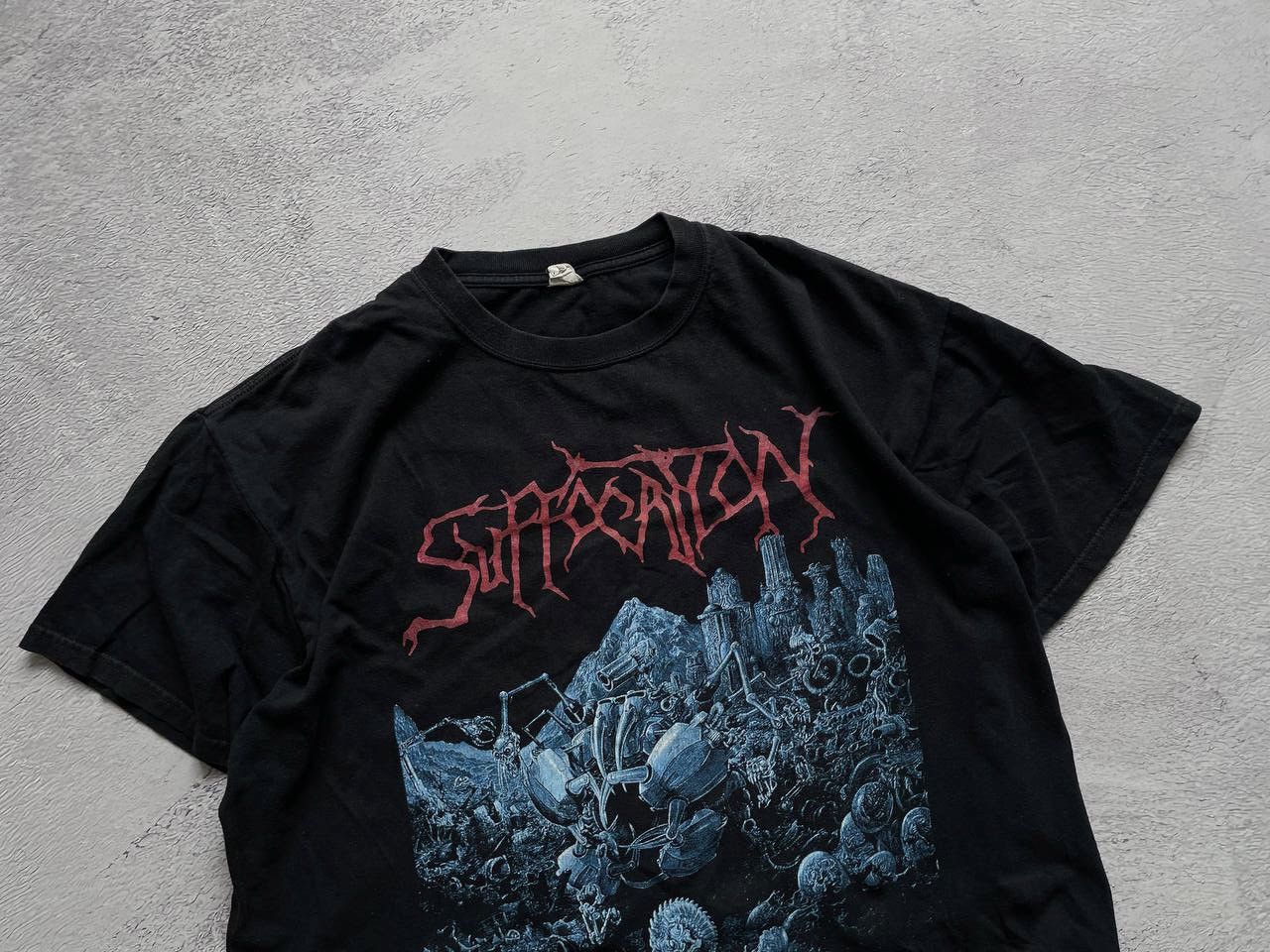 Vintage Vintage Rare Suffocation Effigy Of Forgotten 2003 black tee Size US XL / EU 56 / 4 - 3 Thumbnail