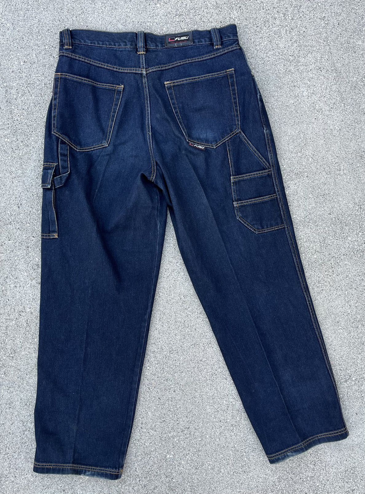 Fubu × Japanese Brand Vintage Fubu Jeans Collection Carpenter Cargo Pants Baggy Size US 37 - 11 Thumbnail