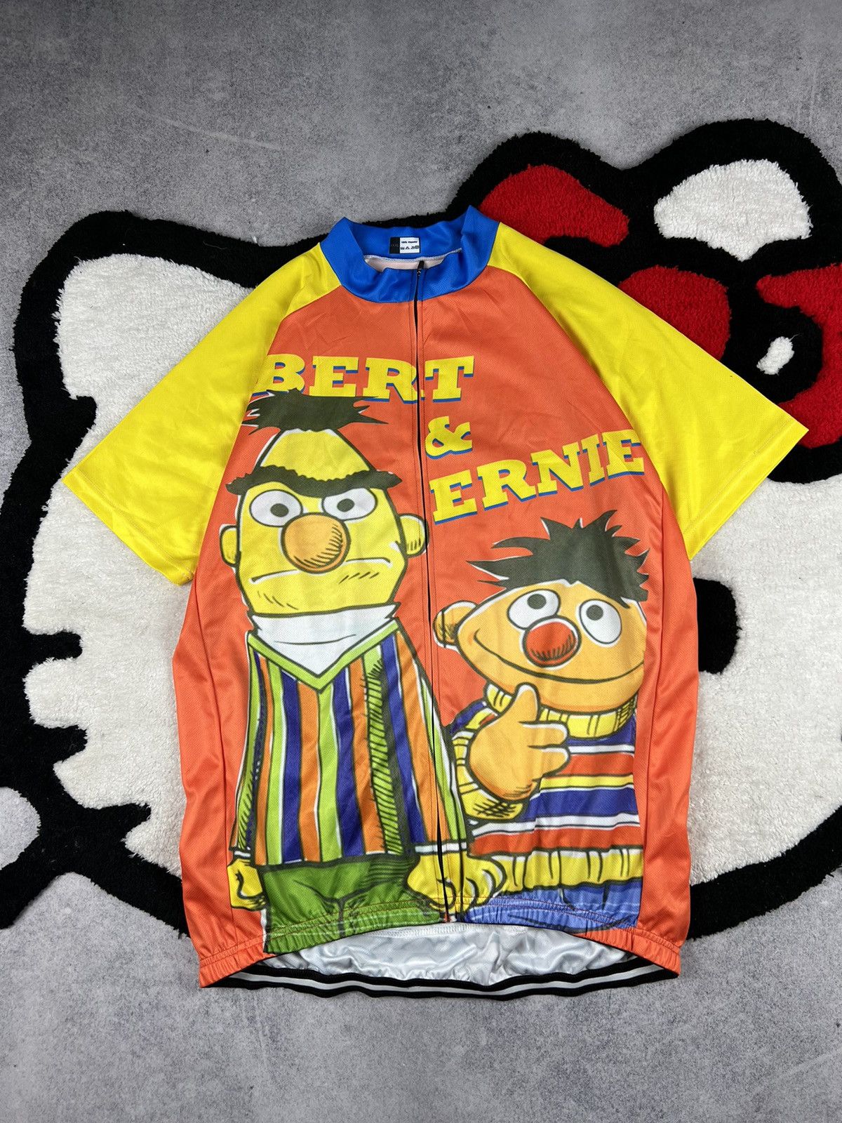 Retro Vintage Bert Ernie Cycling Jersey