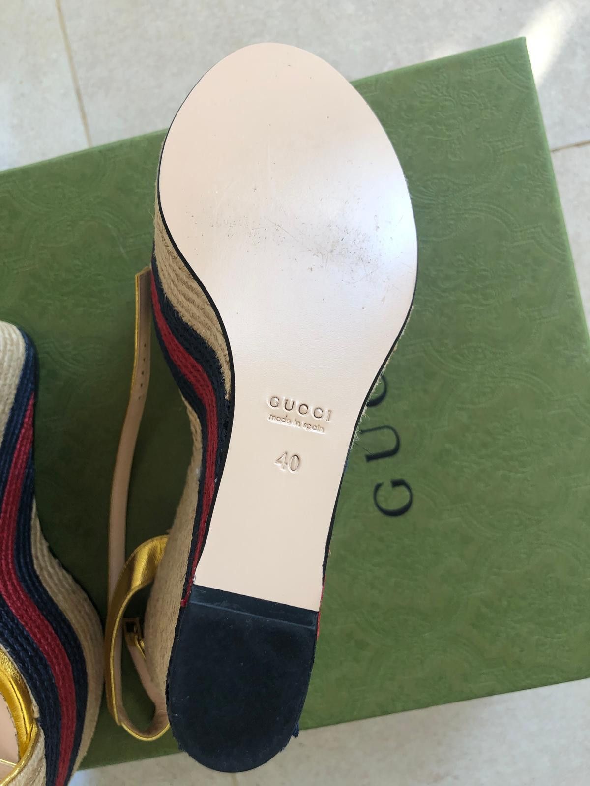 Gucci Gucci Gold Platform Espadrilles - Edizione Limitata di Lusso Size US 10 / IT 40 - 6 Thumbnail