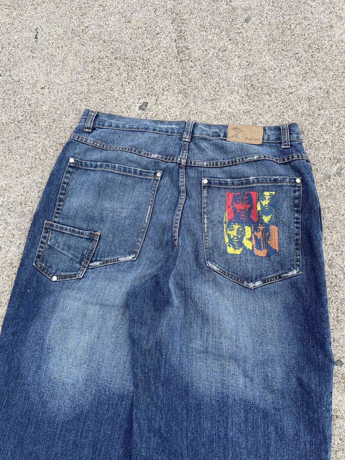 Makaveli 90s Tupac Baggy Denim Size US 36 / EU 52 - 2 Thumbnail
