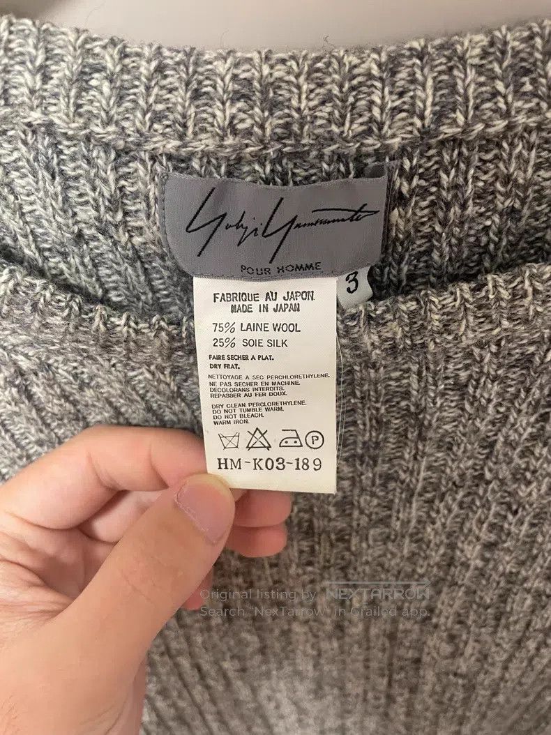 Yohji Yamamoto Yohji Yamamoto 2002aw wool and silk-blend sweater Size US L / EU 52-54 / 3 - 3 Thumbnail