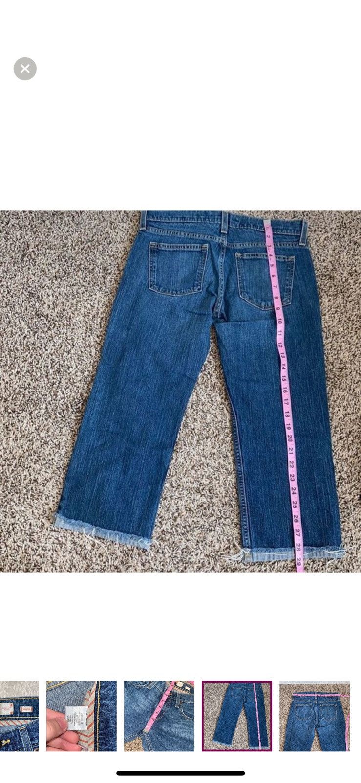 Old Navy Old navy ultra low rise denim capris size 2 Size 26" / US 2 / IT 38 - 7 Thumbnail
