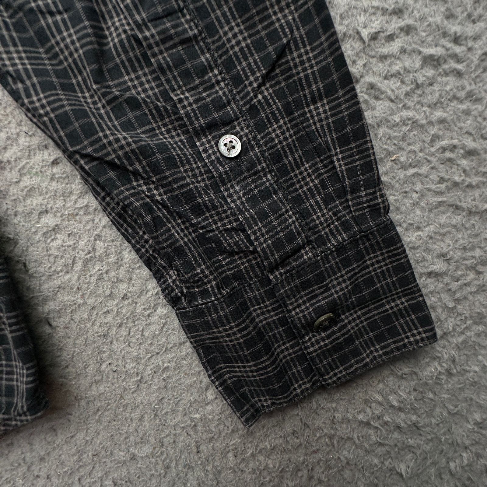 John Varvatos John Varvatos Plaid Long Rolled Sleeve Button Up Shirt L Size US L / EU 52-54 / 3 - 9 Thumbnail