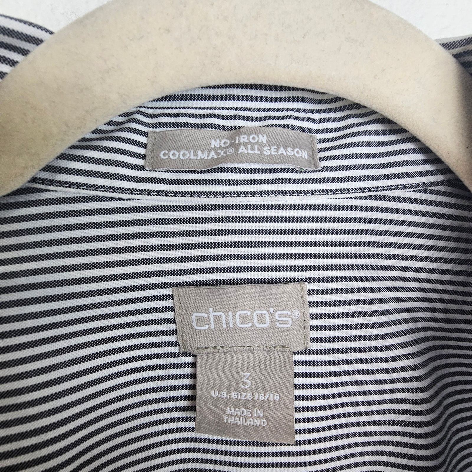 Chicos Chicos Tunic Top Coolmax All Season Striped Leopard 16/18 Size XXL / US 16-18 / IT 52-54 - 6 Thumbnail