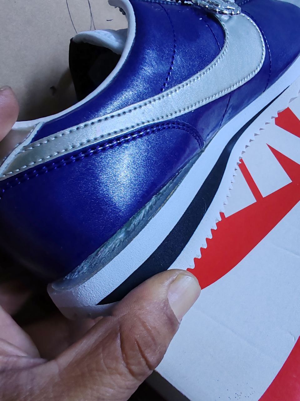 Nike Nike Cortez Basic Premium Qs Sneakers Blue Size US 8.5 / EU 41-42 - 14 Thumbnail