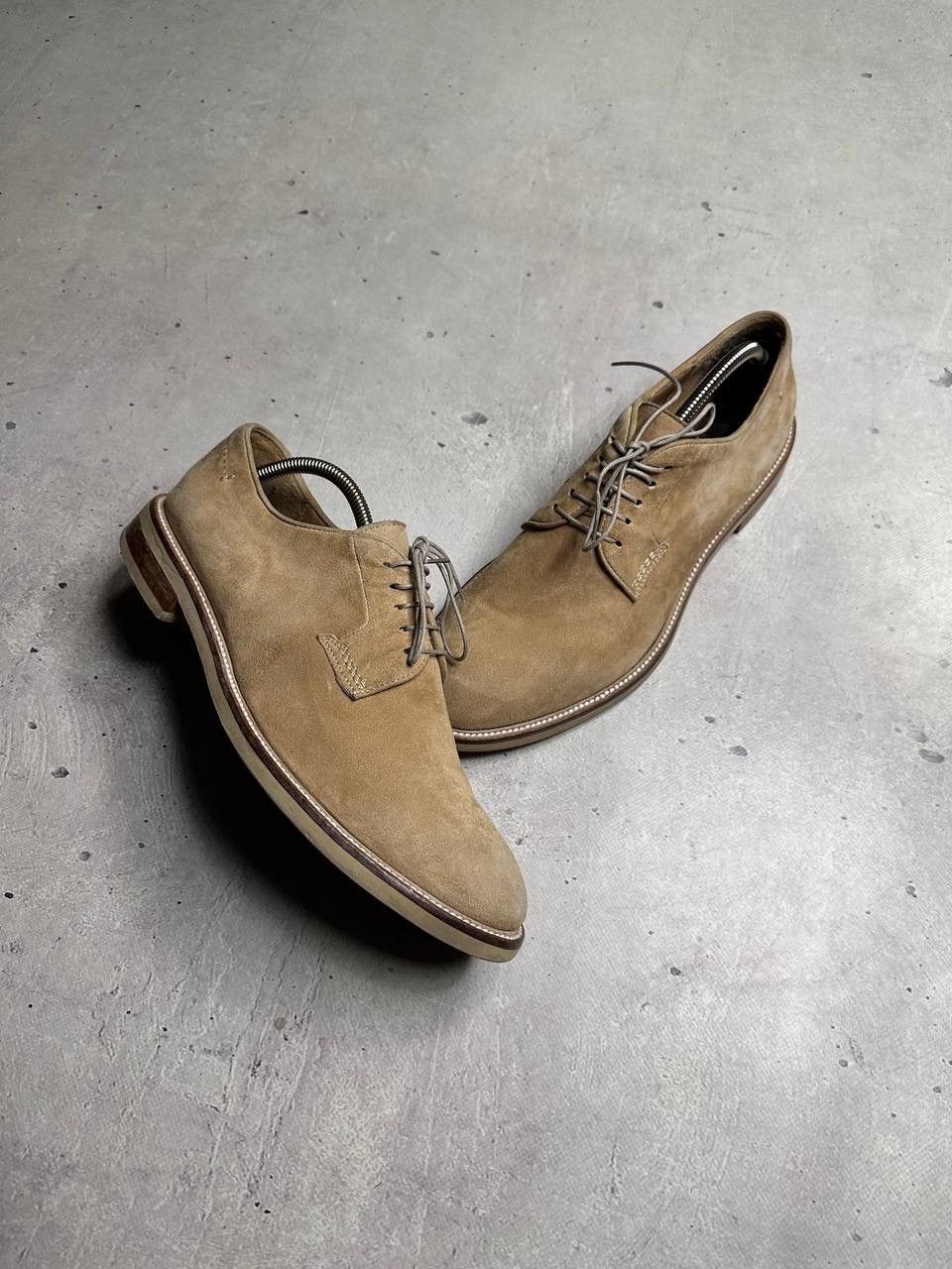 MoMA MOMA Suede Derby Shoes Beige Made in Italy EU 44 Lace Up Y2K Size US 11 / EU 44 - 2 Thumbnail