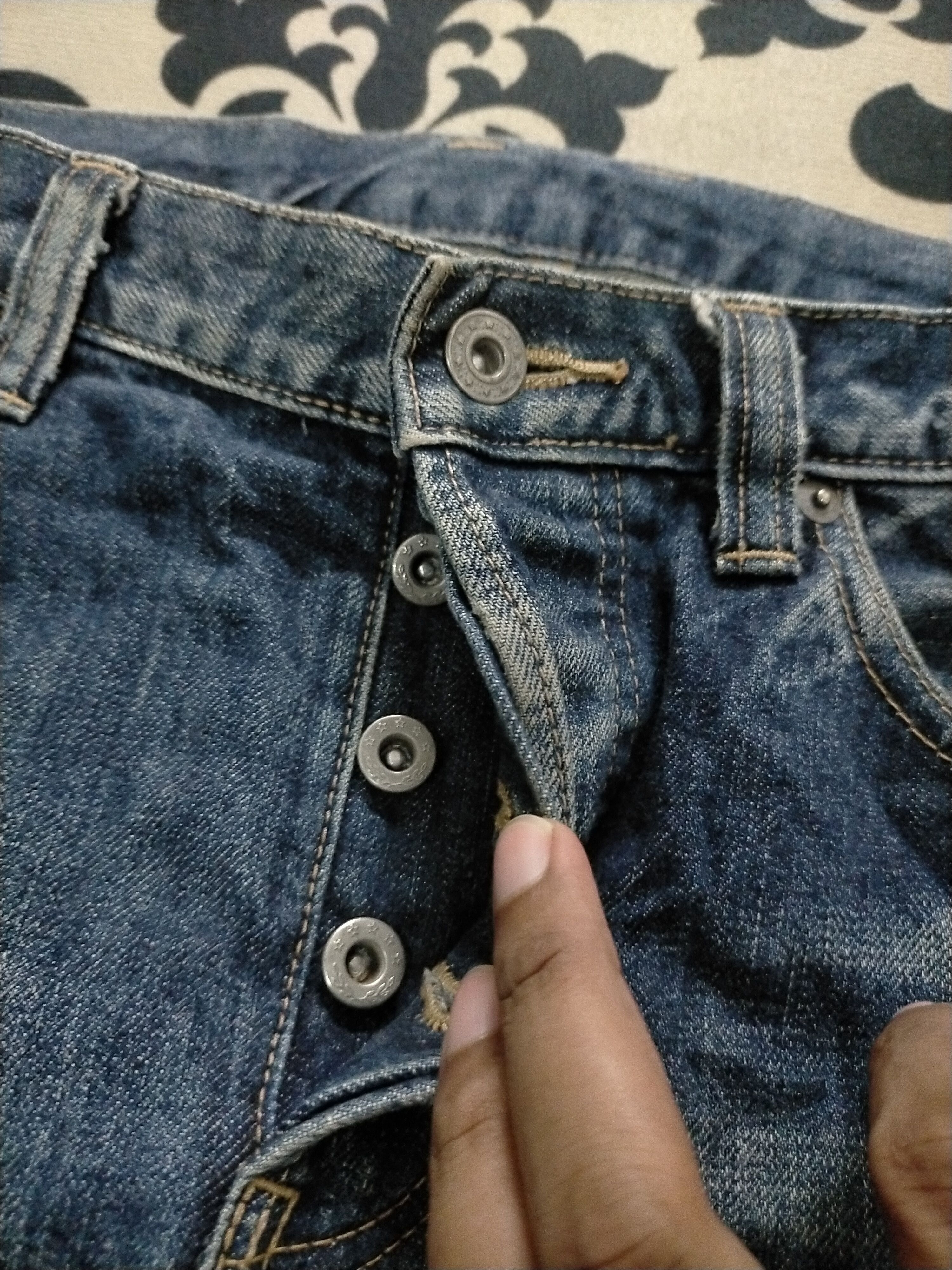 Takeo Kikuchi 🔥Takeo Kikuchi Shahiko Patchwork Distressed Jeans Size US 30 / EU 46 - 9 Thumbnail