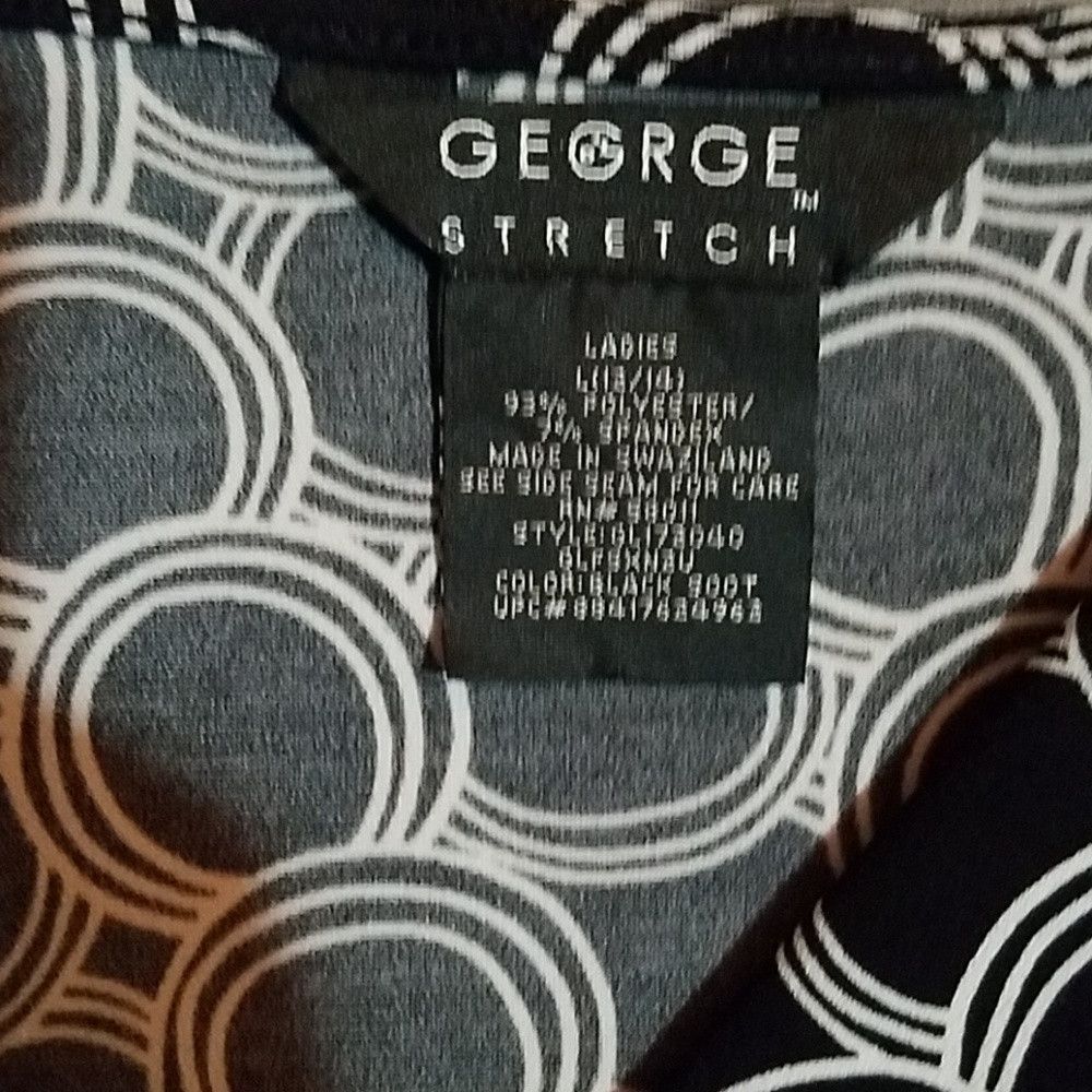 Other George Stretch Large 14-16 Black White 2pc Set Size XL / US 12-14 / IT 48-50 - 2 Thumbnail