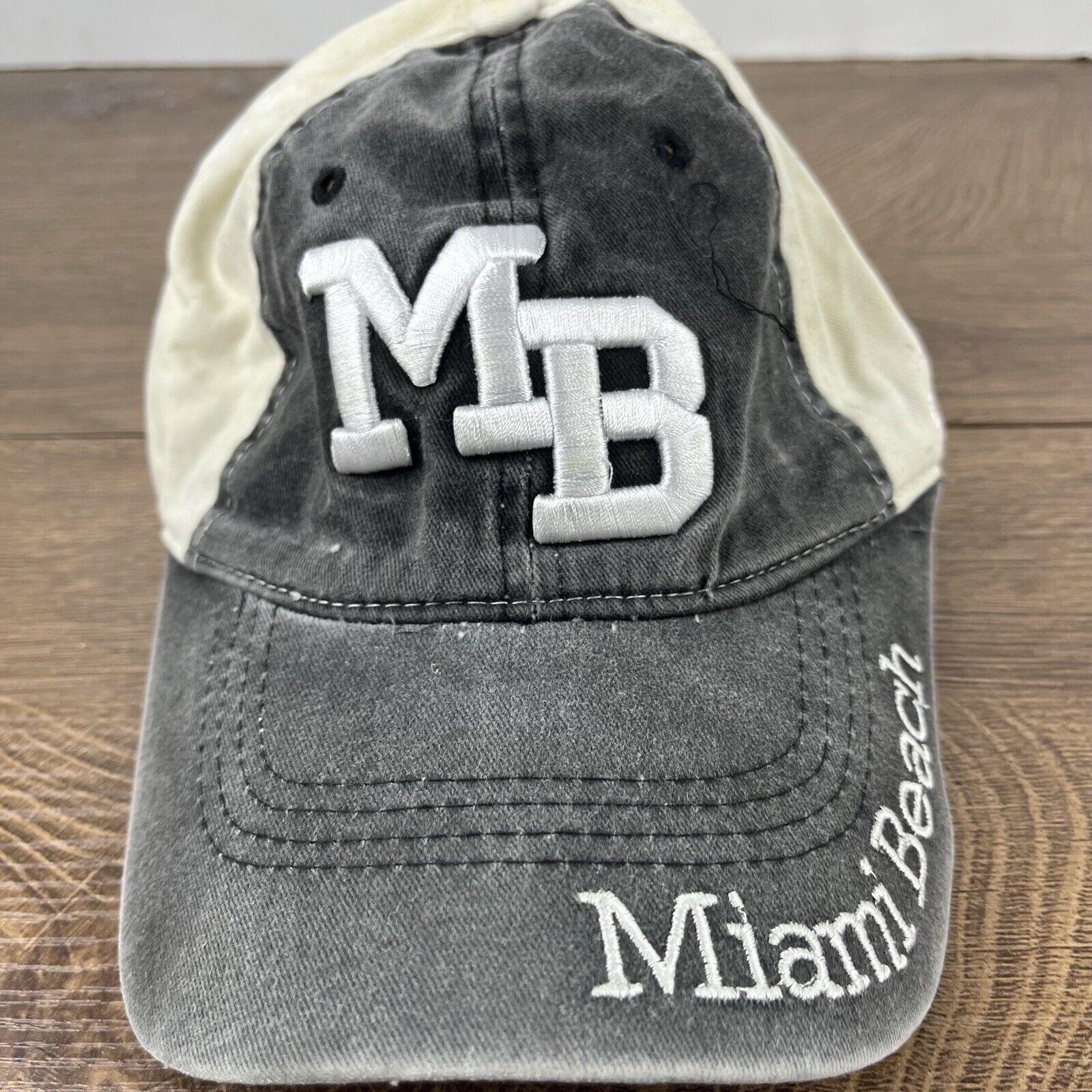 Other Miami Beach Hat Miami Beach Florida Hat Gray Adjustable Hat Size ONE SIZE - 6 Thumbnail