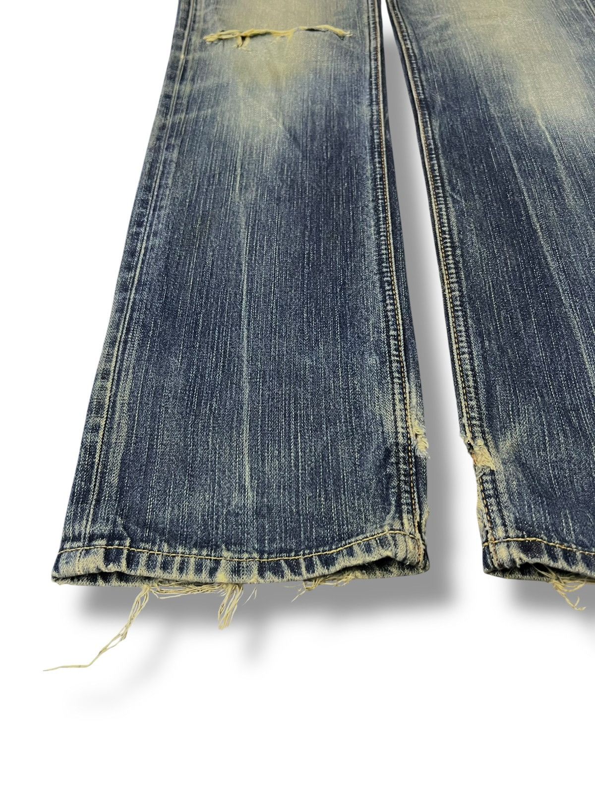 Wrangler Vintage Y2K Wrangler - Faded Mud Wash, Distressed Denim Size US 29 - 6 Thumbnail