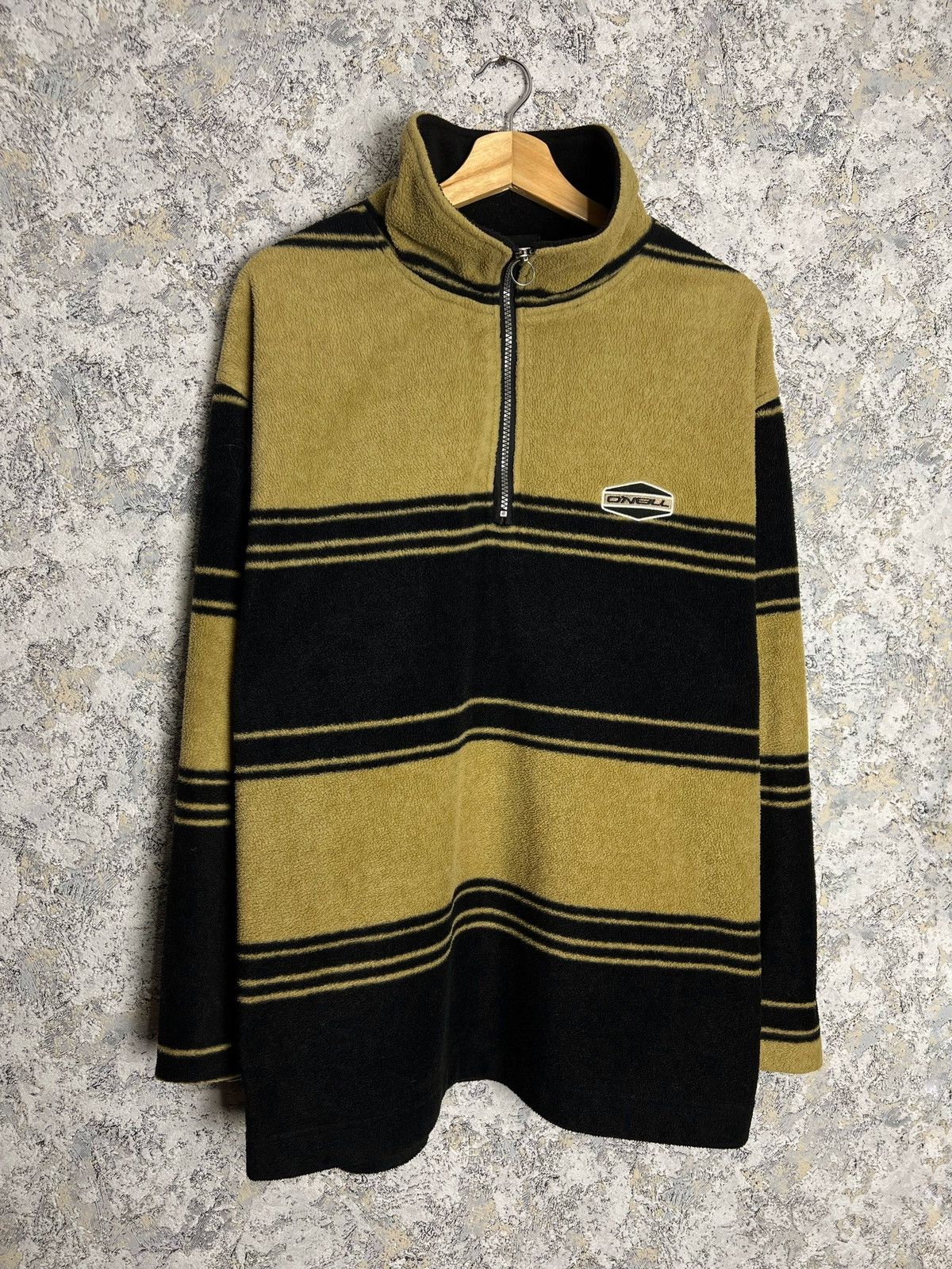 O'Neill × Vintage Vintage O’Neill Fleece Jacket 1/4 Zip Y2K Sweater Jacket Size US L / EU 52-54 / 3 - 1 Thumbnail
