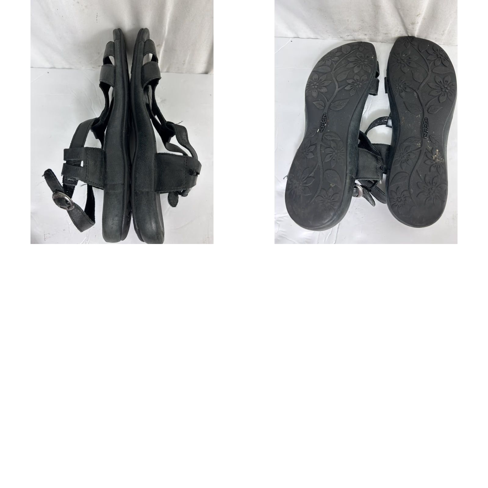 KEEN Keen Emerald City Sandals Black Leather Sandal With Side Buckle Womens 11 Strappy City Beach Shoes Size US 11 / IT 41 - 9 Thumbnail