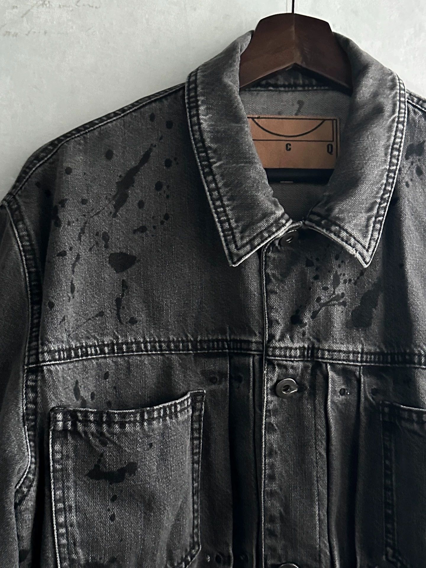Alexander McQueen Alexander McQueen McQ Splatter Wash Denim Jacket Size US L / EU 52-54 / 3 - 3 Thumbnail